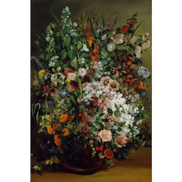 Famous Canvas Flowers in Vase